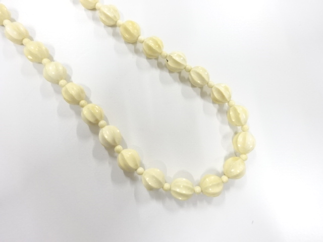 アンティーク　象牙　ネックレス　約21.13g